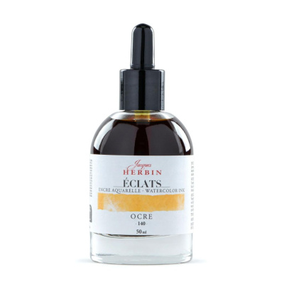 Акварельные чернила Jacques Herbin ?clats, 50 мл, Ochre Охра
