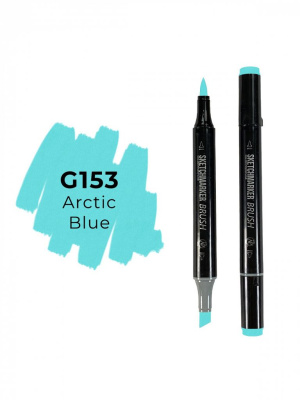 Маркер двухсторонний на спиртовой основе Sketchmarker Brush Цвет Арктический голубой