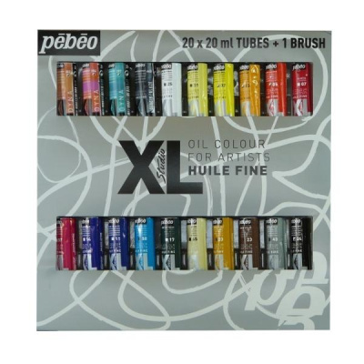 Набор масла Pebeo "XL" 20 цв*20 мл + кисть