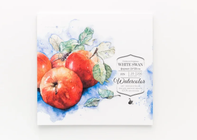 Склейка для акварели "White Swan", Fin, 200 г/м2, 24х23 см, 20 л