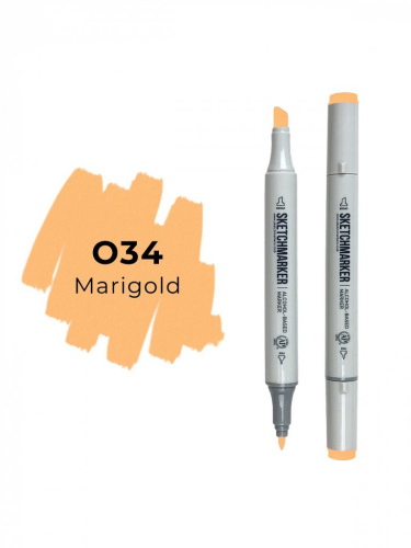 Маркер двухсторонний на спиртовой основе Sketchmarker Цвет Ноготки