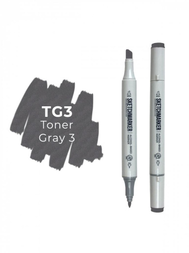 Маркер двухсторонний на спиртовой основе Sketchmarker Цвет Тонированный серый 3