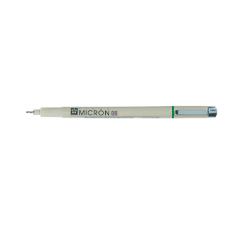 Линер Sakura "PIGMA MICRON 08" 0,50 мм, зеленый