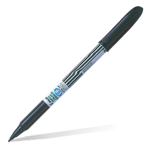 Маркер с несмываемыми чернилами Pilot 0,9 мм, с круглым наконечником, черный