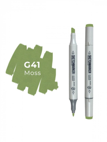 Маркер двухсторонний на спиртовой основе Sketchmarker Цвет Мох