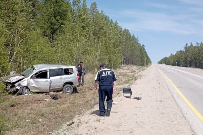 Водитель погиб при опрокидывании автомобиля в Хангаласском районе / ЯСИА   