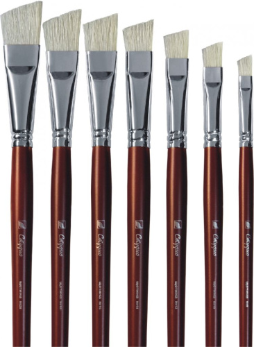 Кисть щетина плоская скошенная Альбатрос "Студио"