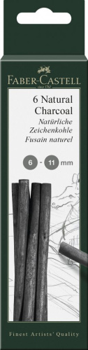 Набор угля натурального Faber-castell "Pitt Monochrome"