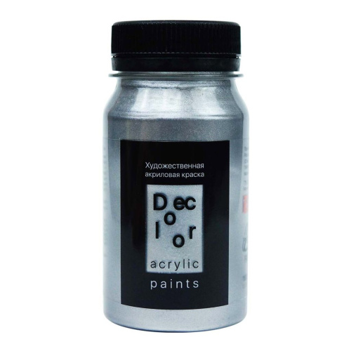 Акрил ТАИР "Деколор" 100 мл, Серебро Антик