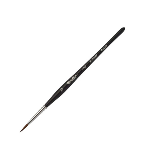 Кисть колонок №2,5 круглая Roubloff "101F" фигурная коротка ручка, матовая