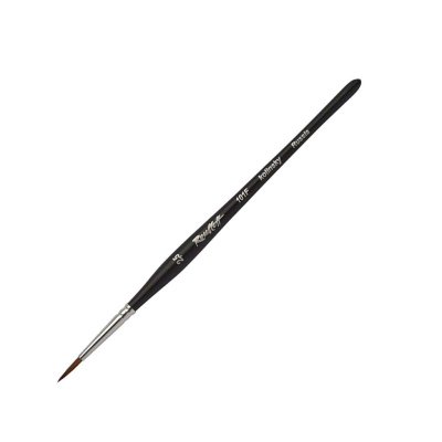 Кисть колонок №2,5 круглая Roubloff "101F" фигурная коротка ручка, матовая