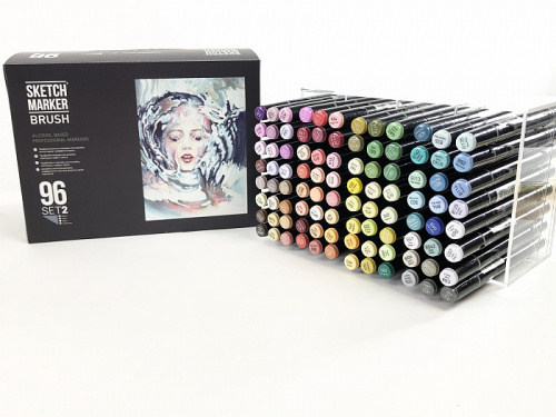 Набор маркеров Sketchmarker Brush 96 Set 2- (96 маркеров в пластиковом кейсе)