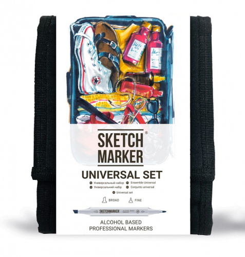 Набор маркеров Sketchmarker Universal set 12 шт