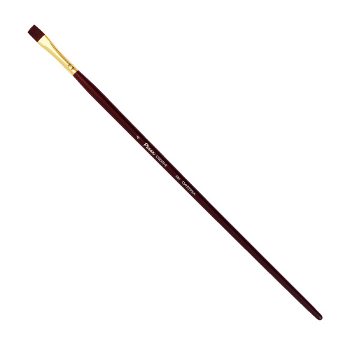 Кисть синтетика №4 плоская Pinax "Creative 684" жесткая, длинная ручка