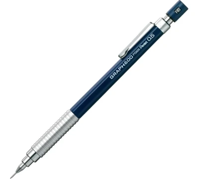 Карандаш автоматический Pentel "Graphgear 600 в PPS" 0,5 мм, синий корпус