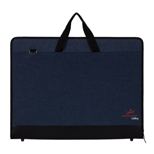 Папка на молнии VISTA-ARTISTA "Gallery" 64 х 47 х 2 см, узкая, темно-синий
