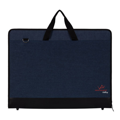 Папка на молнии VISTA-ARTISTA "Gallery" 64 х 47 х 2 см, узкая, темно-синий