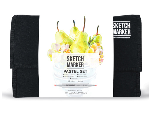 Набор маркеров Sketchmarker Pastel set 24 Пастельные тона (24 маркера + сумка органайзер)