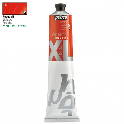 Масло PEBEO "Studio XL" 200 мл яркий красный