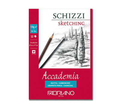 Альбом для графики на спирали Fabriano "Accademia sketching"