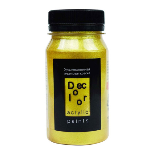 Акрил ТАИР "Деколор" 100 мл, Солнечное золото