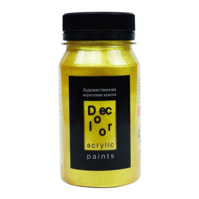 Акрил ТАИР "Деколор" 100 мл, Солнечное золото