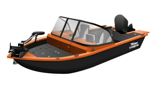 Катер-лодка алюминиевая ТРИЕРА 460 Про Комфорт