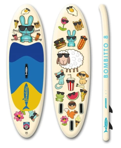 Надувная доска для sup-бординга BOMBITTO KIDS 8.0 ДЕТСКАЯ прогулочная