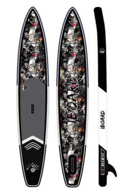 Надувная доска для SUP-бординга IBOARD PRO 12.6' Black