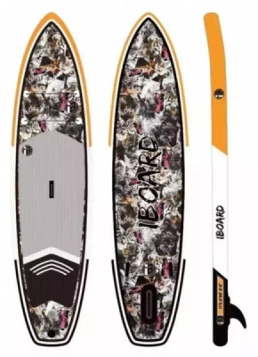 Надувная доска для SUP-бординга IBOARD Pro 11'6 Tiger Black