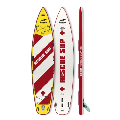 Надувная доска для SUP-бординга INDIANA 11'6 Rescue Inflatable Pack Basic With 3-Piece Fibre/Composite Paddle
