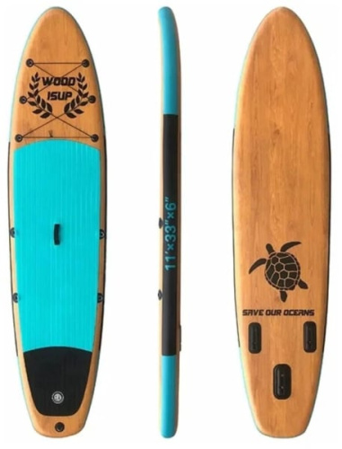 Надувная доска для SUP-бординга TOURUS 11.0 WOOD BLUE