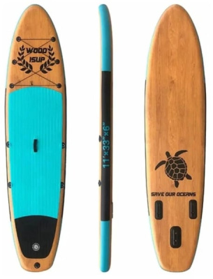 Надувная доска для SUP-бординга TOURUS 11.0 WOOD BLUE