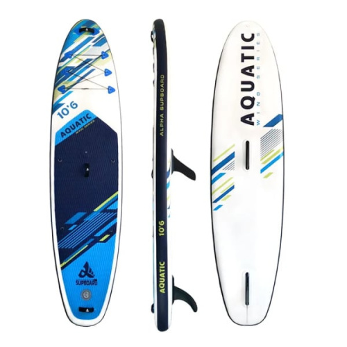 Надувная доска для SUP-бординга ALPHA SUPBOARD AQUATIC 10,6 WIND ALLROUND