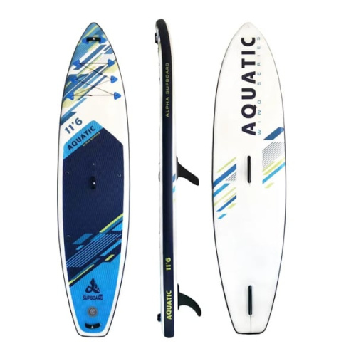 Надувная доска для SUP-бординга ALPHA SUPBOARD AQUATIC 11.6 WIND MAX