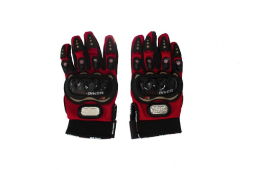 Мотоперчатки красные (разные размеры)