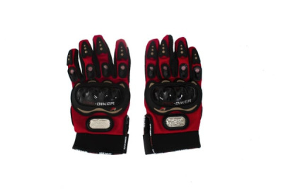 Мотоперчатки красные (разные размеры)