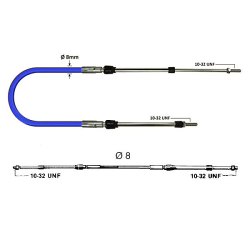 Трос дистанционного управления Ultraflex MachZero, (10 футов - 3 м)