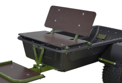 Сиденье складное &quot;КОЙРА&quot; в сани С6 и прицеп грузопассажирский