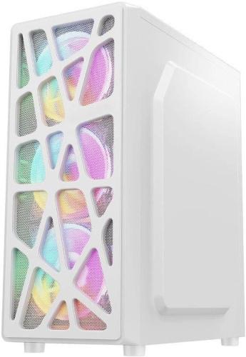 Корпус ATX FORMULA MANA W белый, без БП, боковая панель из закаленного стекла, USB2.0, USB3.0, audio