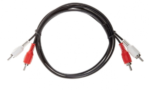 Кабель VCOM VAV7158-1.5M соединительный 2xRCA (M) - 2xRCA (M) черный 1,5m
