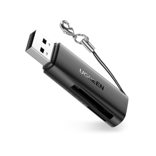 Карт-ридер UGREEN 60722_ USB3.0, TF/SD, черный