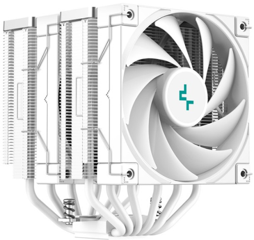 Кулер Deepcool AK620 WH LGA20XX/1700/1200/115X/AM4 (2*120mm fan, 500-1850rpm, 68.99CFM, 28dBA, 4-pin PWM) RET