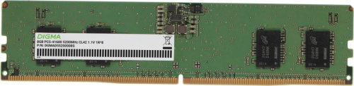 Модуль памяти DDR5 8GB Digma DGMAD55200008S 5200MHz PC5-41600 CL42 288-pin 1.1В single rank Ret