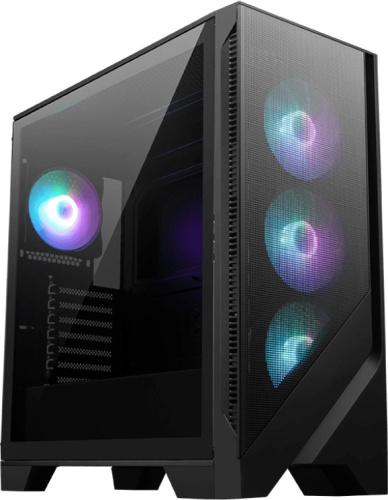 Корпус ATX MSI MAG FORGE 321R AIRFLOW 306-7G23R22-HH9 черный, без БП, боковая панель из закалённого стекла, 2*USB 3.0, USB 3.1