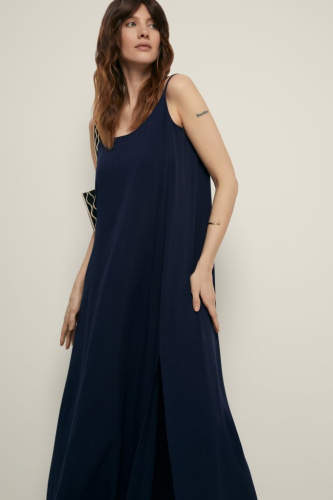 Сарафан свободного силуэта на бретелях