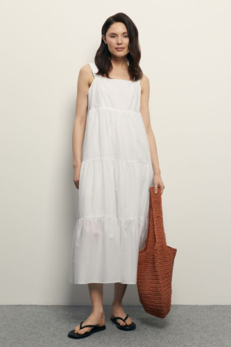 Сарафан из хлопка длины миди