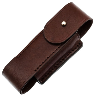 Чехол для складного ножа на пояс, 130 мм, пукля, коричневый