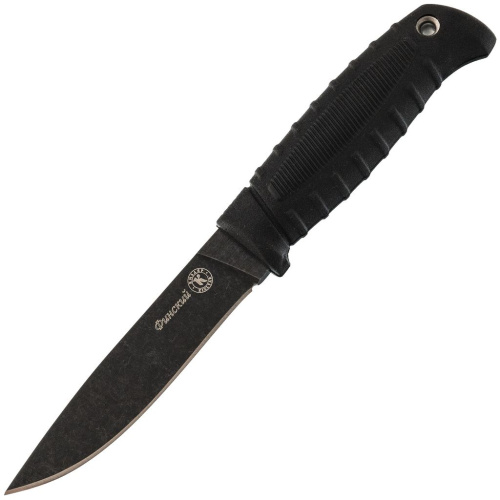 Нож Финский, сталь AUS-8 SW черный, Кизляр