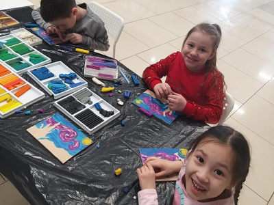 Знакомство с творчеством Ван Гога через пластилинографию /  Алдан Алданский 